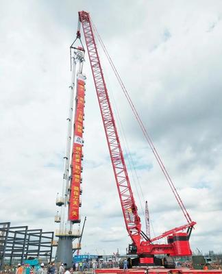 一周内完成800吨履带吊交付-运输-组装-调试-吊装,这个速度很中国!